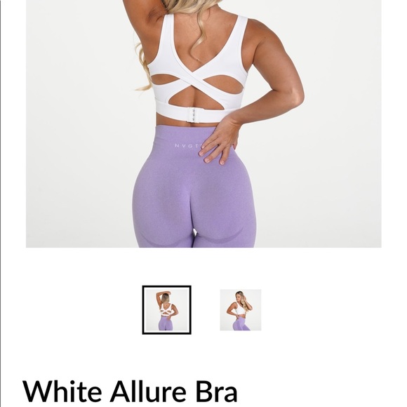 NVGTN white allure bra size small - Picture 1 of 3